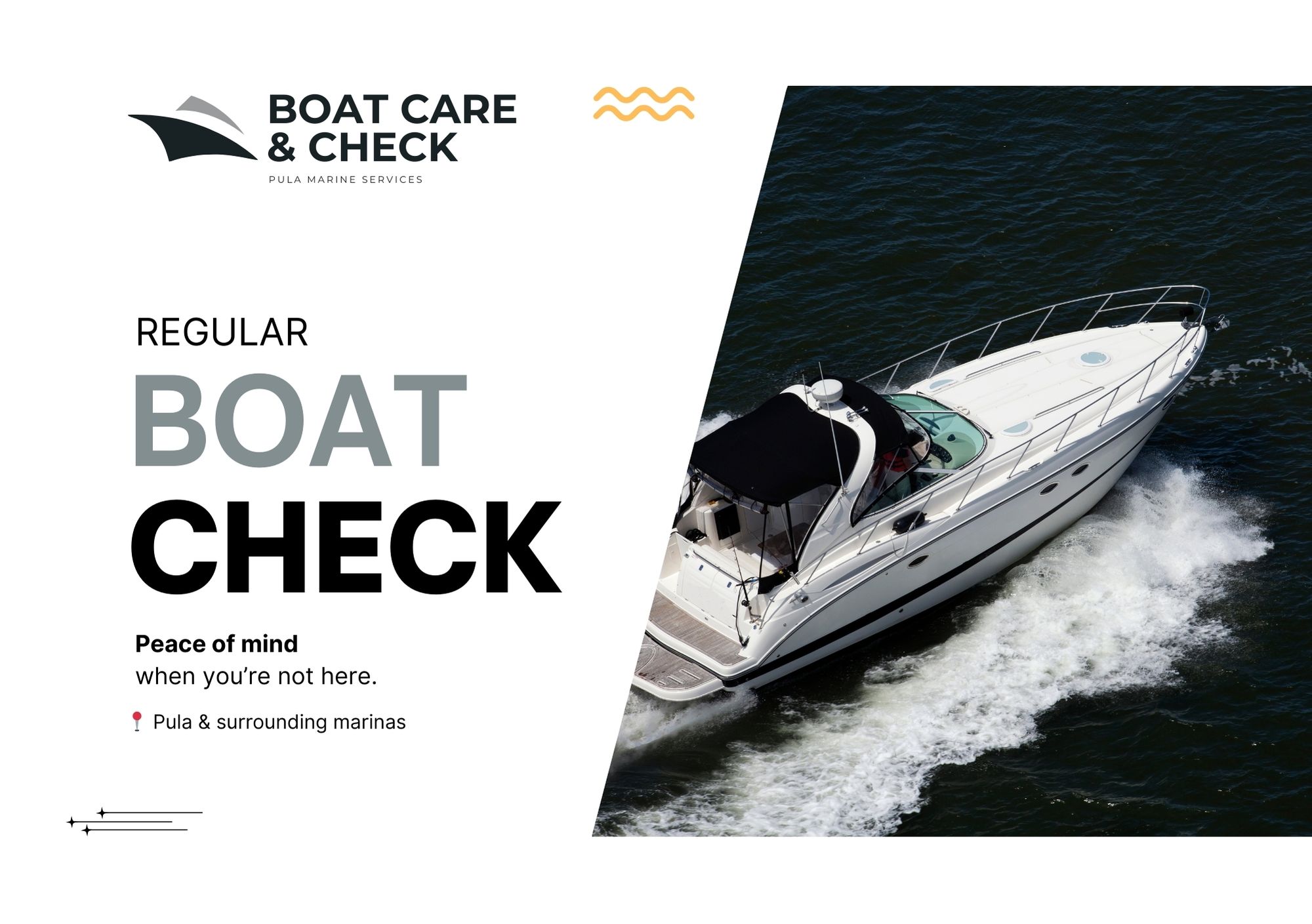 Prednja strana Boat Care letka