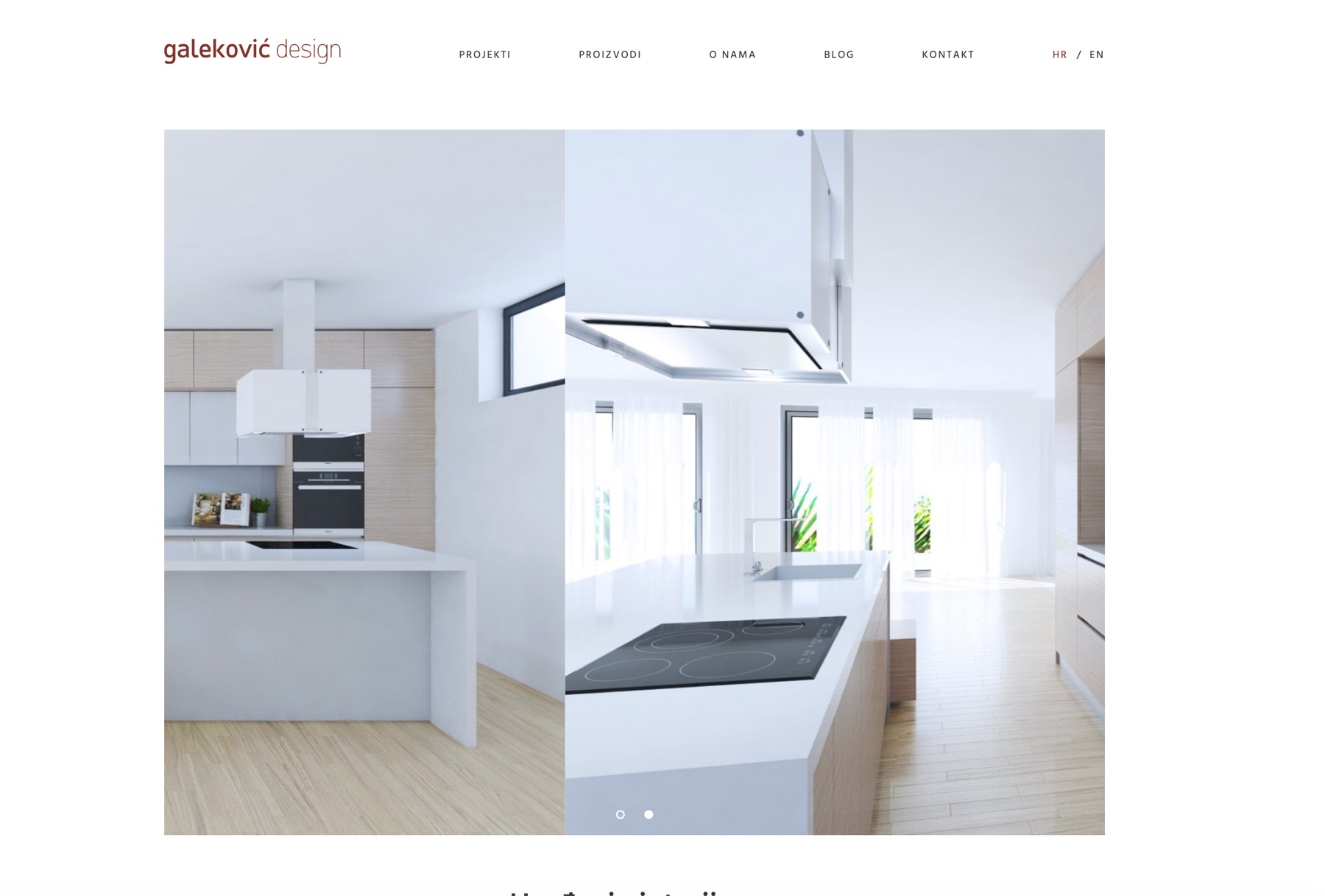 The former Galeković Design homepage