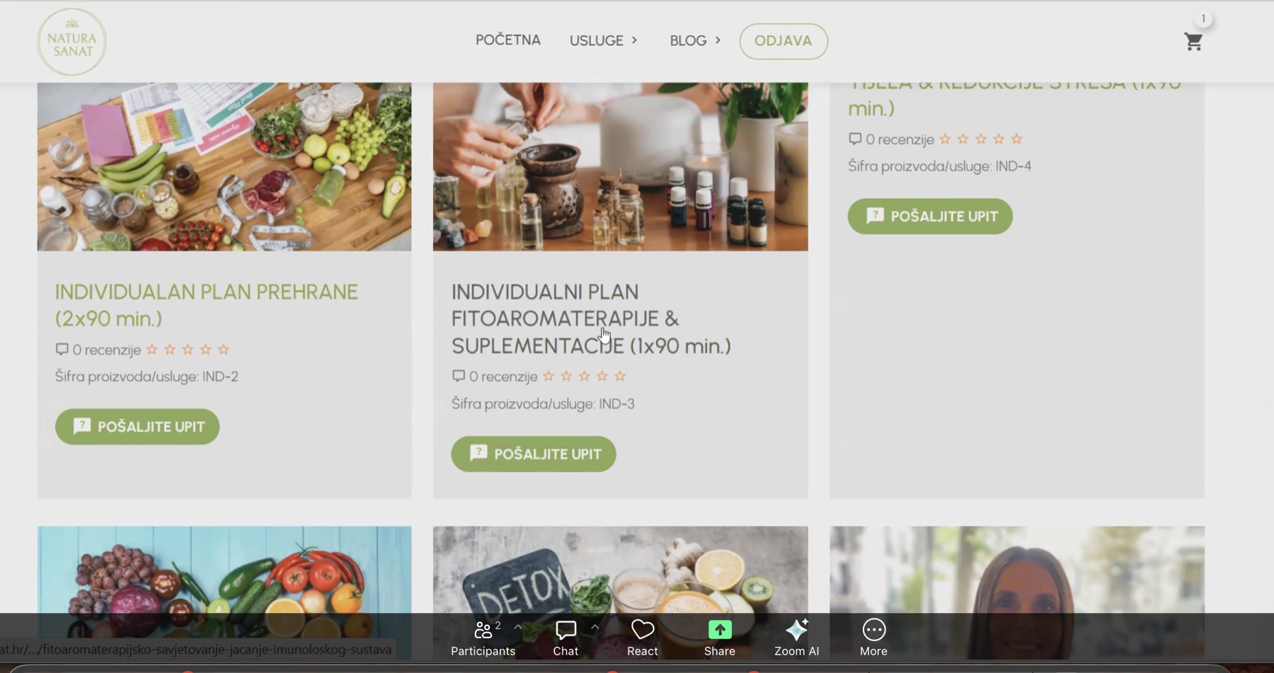 Former services sales page