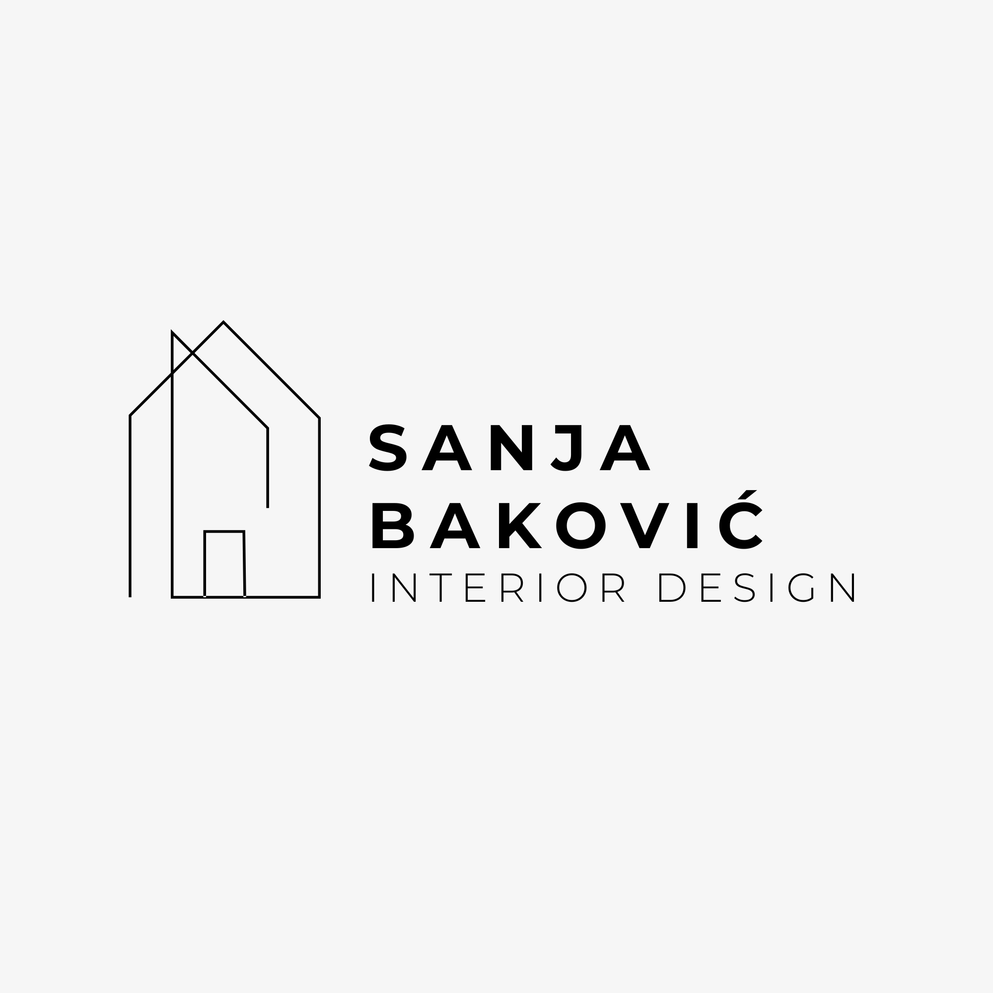 Sanja Baković Interiors horizontal logo